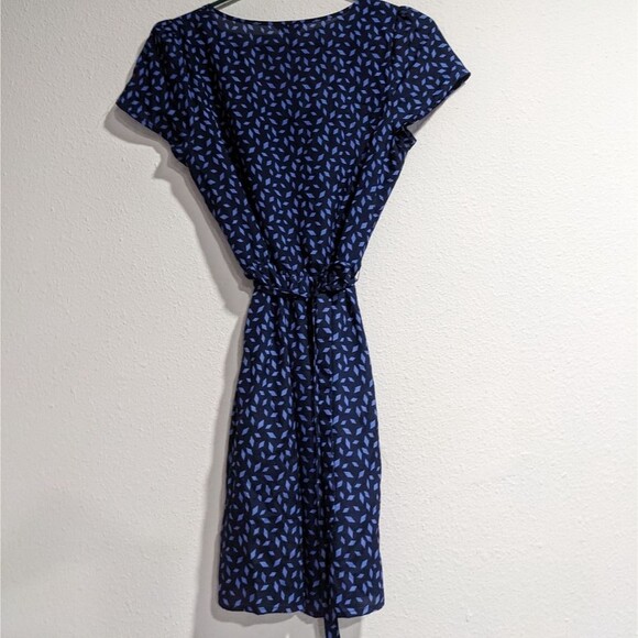 I Love H81 Sheer Blue Mini Dress with Attached Belt, Women's Small Petite - Picture 6 of 9